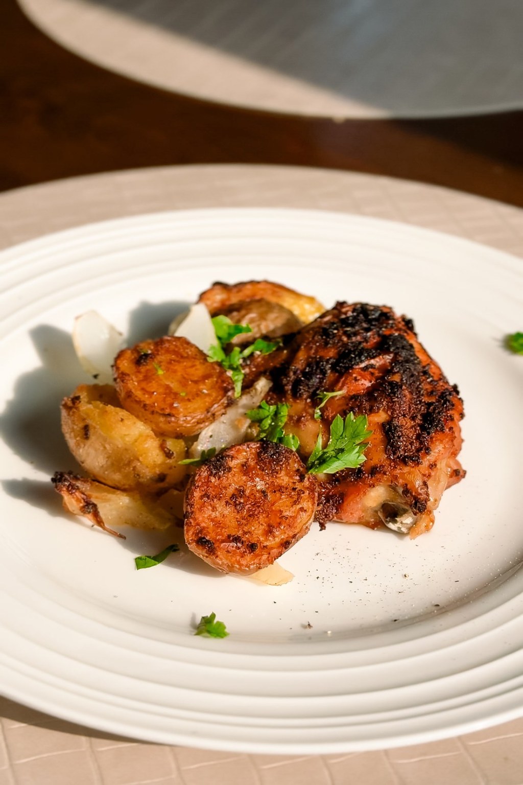 Air Fryer Chicken and Crispy&nbsp;Potatoes