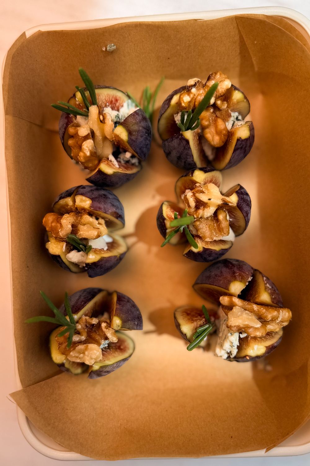Air Fryer Stuffed Figs with Roquefort, Walnuts and&nbsp;Honey
